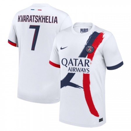Camisola Paris Saint-Germain Kvaratskhelia 7 2º Equipamento 2024-25 Manga Curta